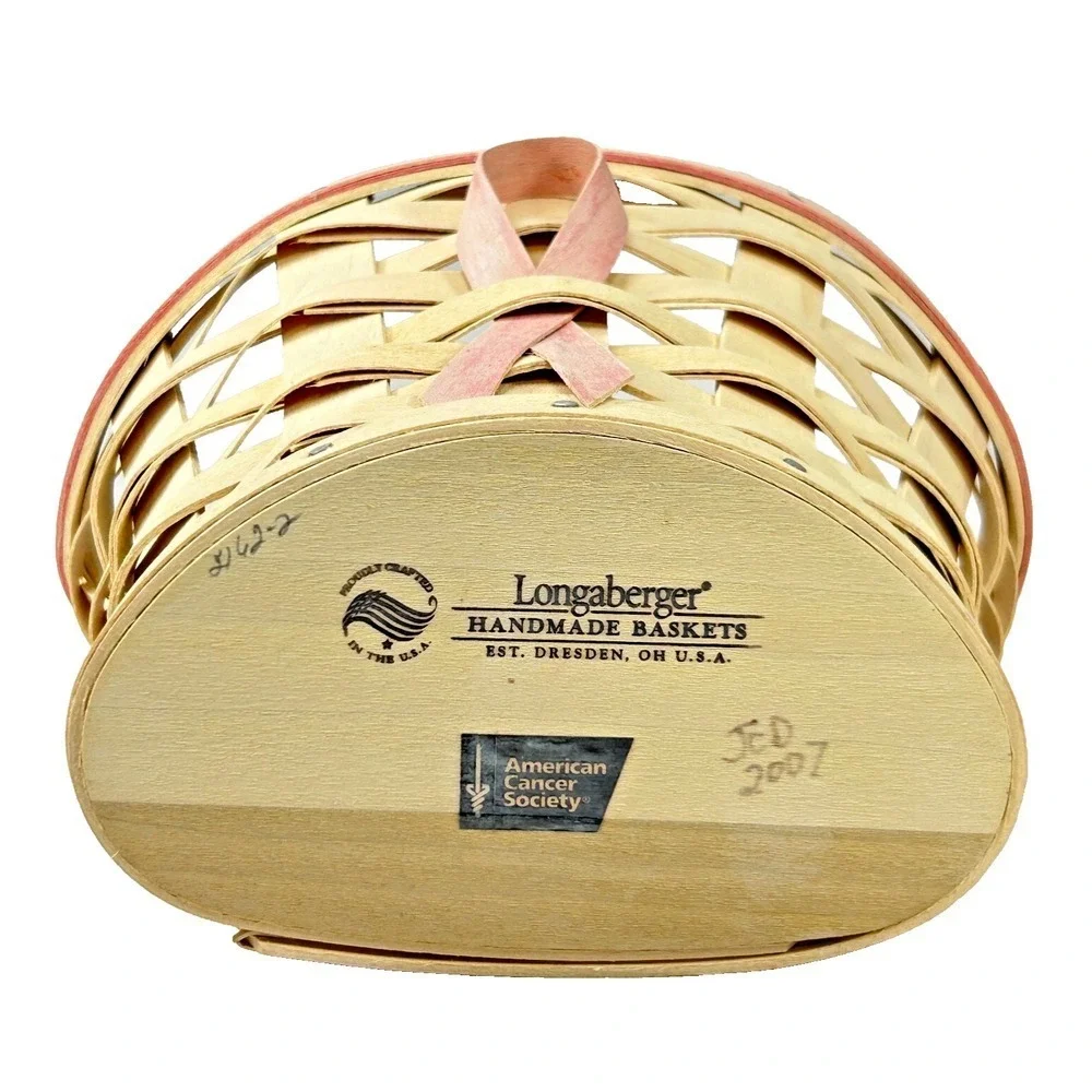 Longaberger 2007 Whitewashed Horizon of Hope Wall Basket Protector Flyer +